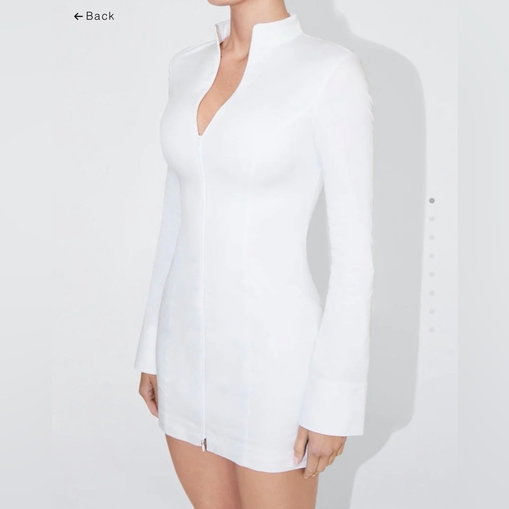 KHY Poplin Zio Mini Dress in White. NWT never worn.